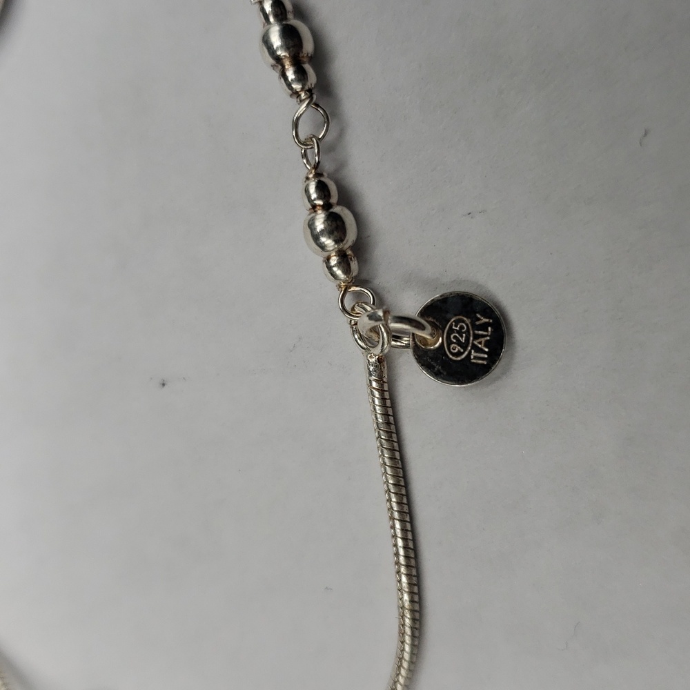 Davvero Italian Sterling Miraculous Medal Bolo Bracelet - Picture 4 of 5